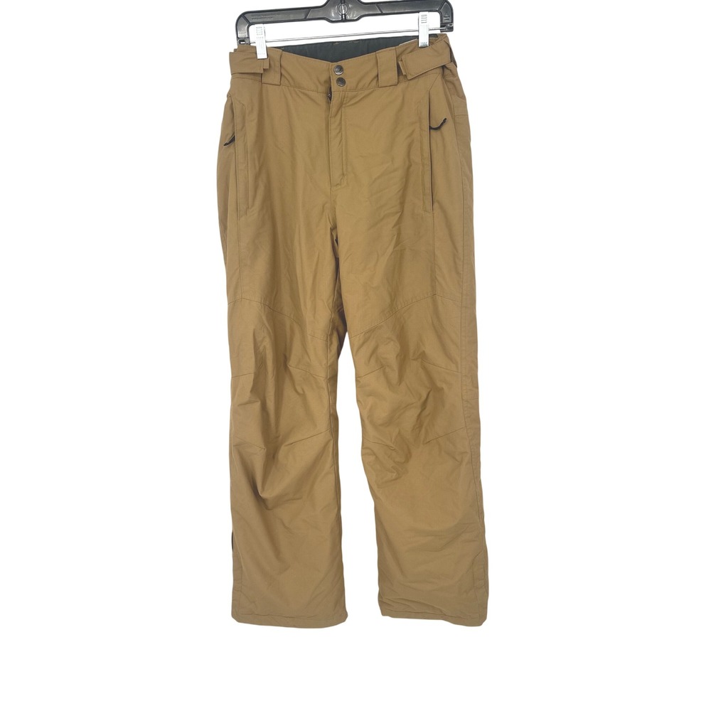 Columbia Bugaboo Snow Pants Men Small Brown Insulated Omni-Heat Winter Ski